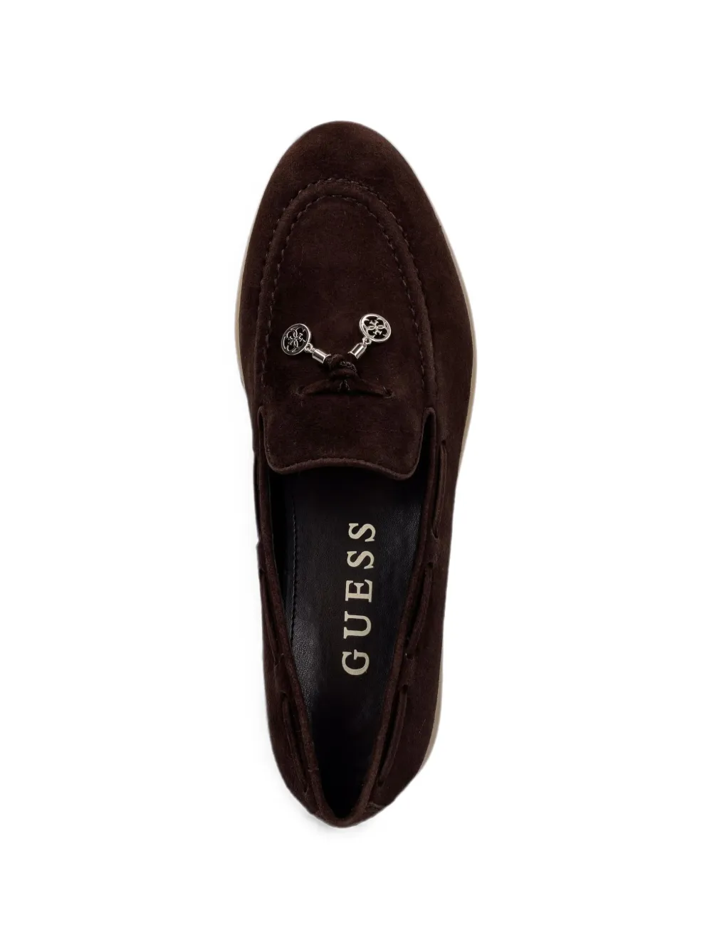 GUESS USA Aryanai suède loafers Bruin