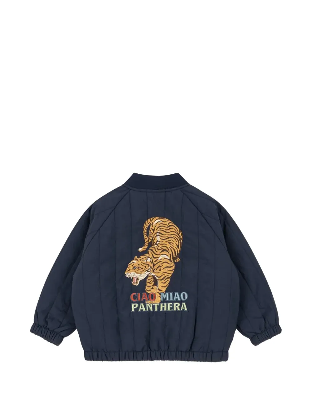 Konges Sløjd Juno embroidered quilted jacket Blauw