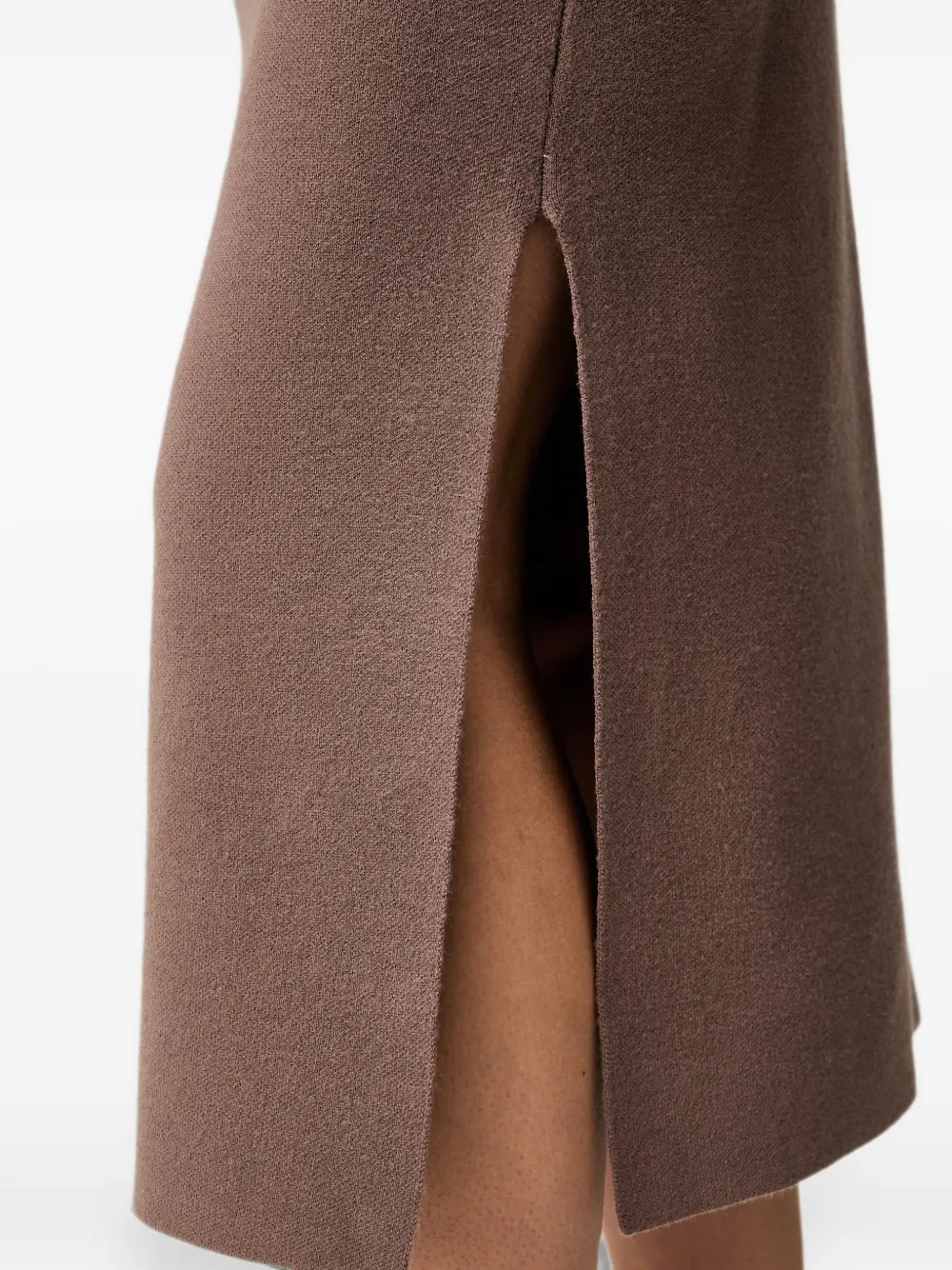 Joseph Ribkoff Straight midi-rok met zijsplit Bruin