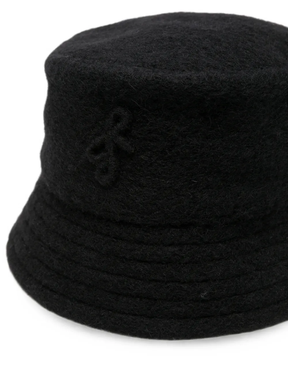 Ruslan Baginskiy logo-embroidered felt bucket hat Zwart