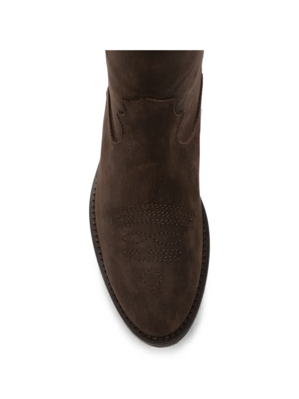 Via Roma 15 embroidered-detail western-style boots Bruin