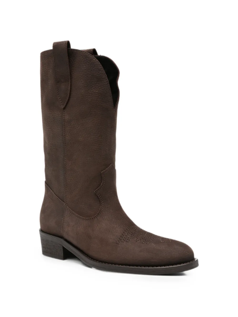 Via Roma 15 embroidered-detail western-style boots Bruin