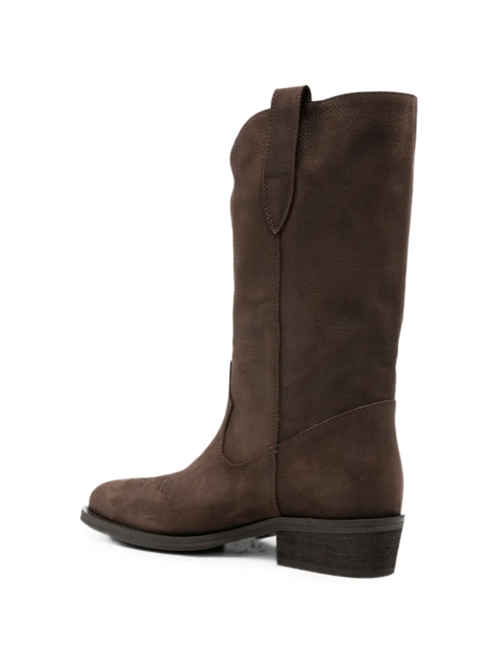 Via Roma 15 embroidered-detail western-style boots Bruin