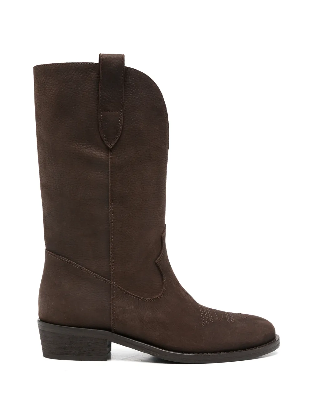 Via Roma 15 embroidered-detail western-style boots Bruin