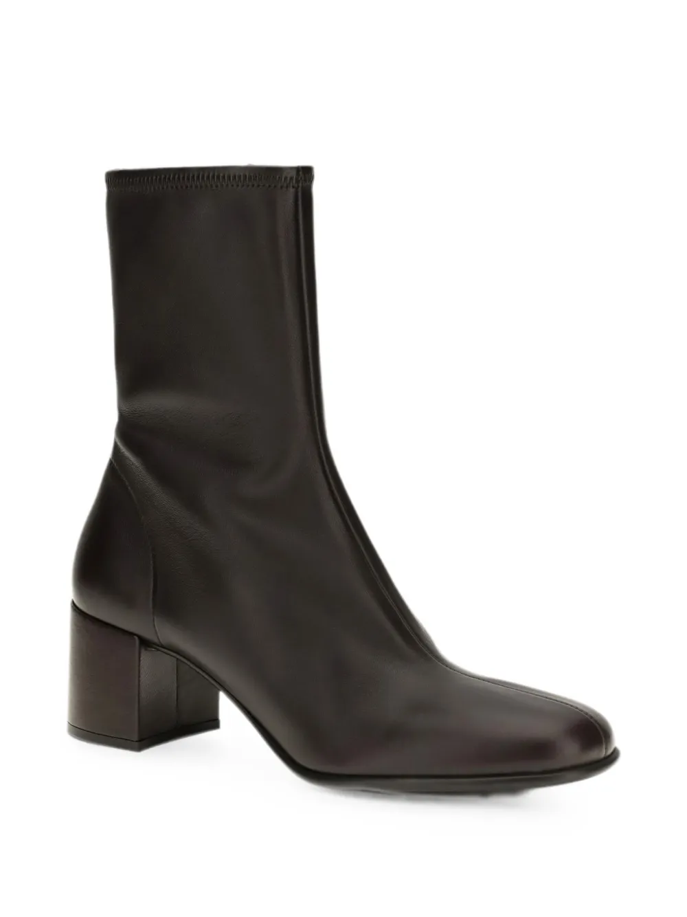 Prada stretch nappa leather booties Zwart