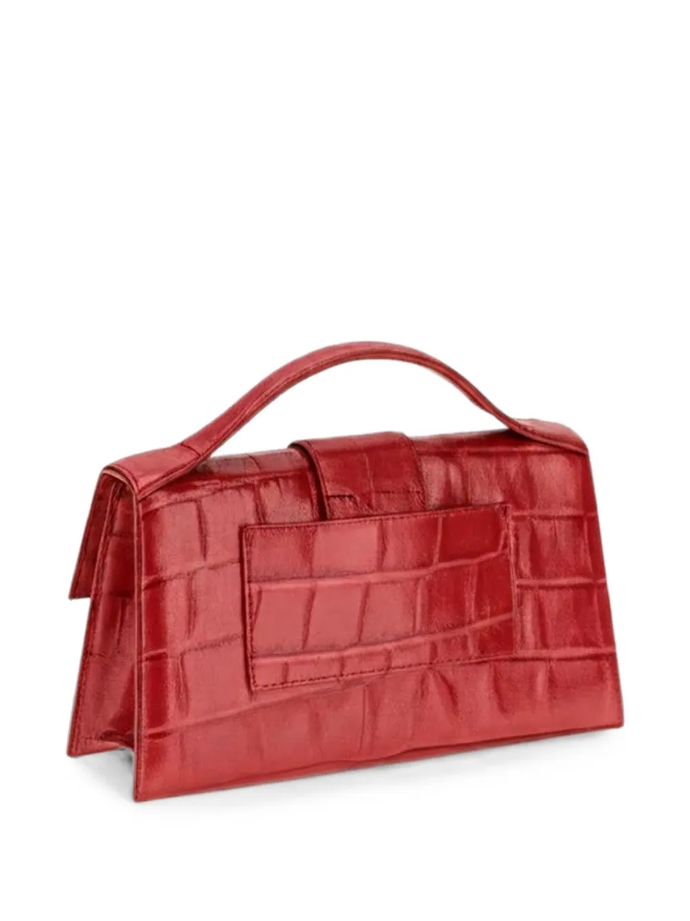 Jacquemus Le Grand Bambino shopper met krokodillen-reliëf Rood