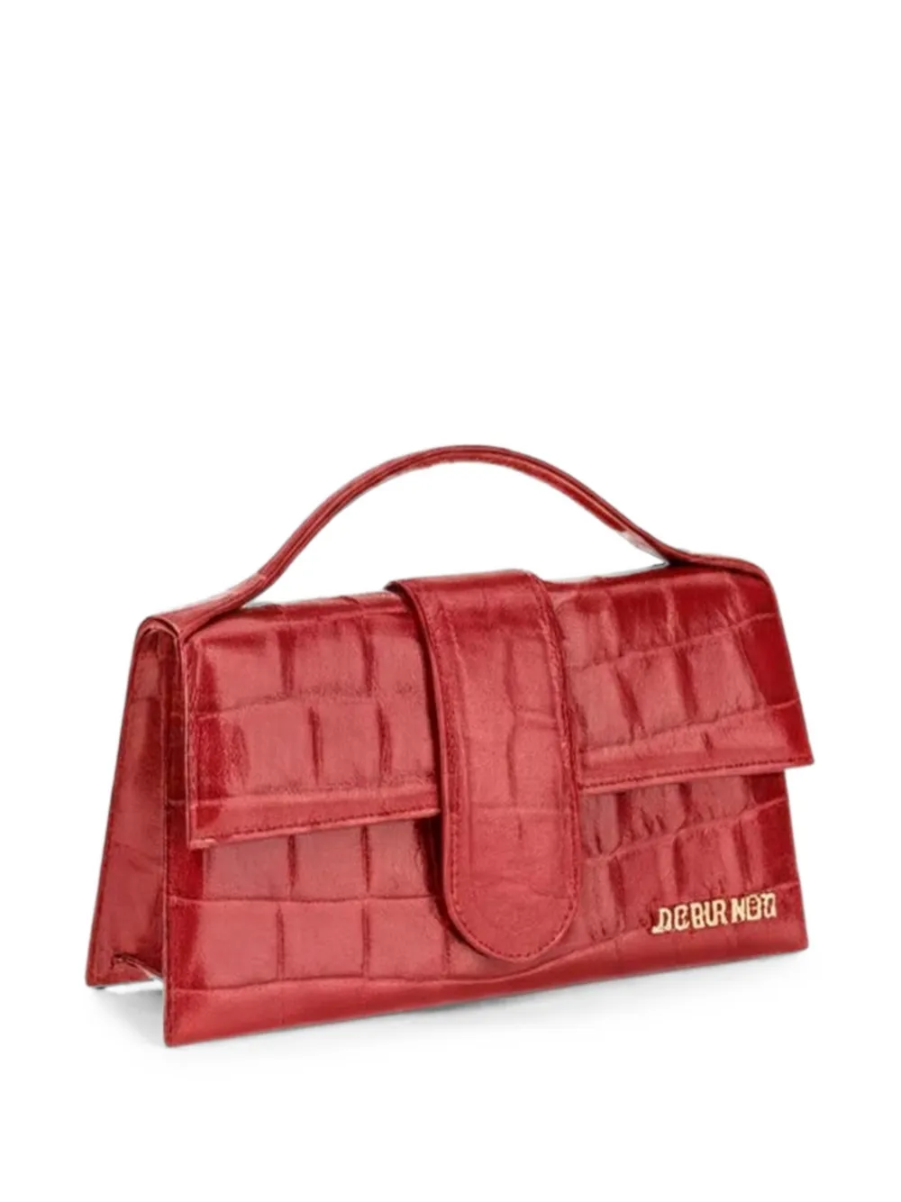 Jacquemus Le Grand Bambino shopper met krokodillen-reliëf Rood