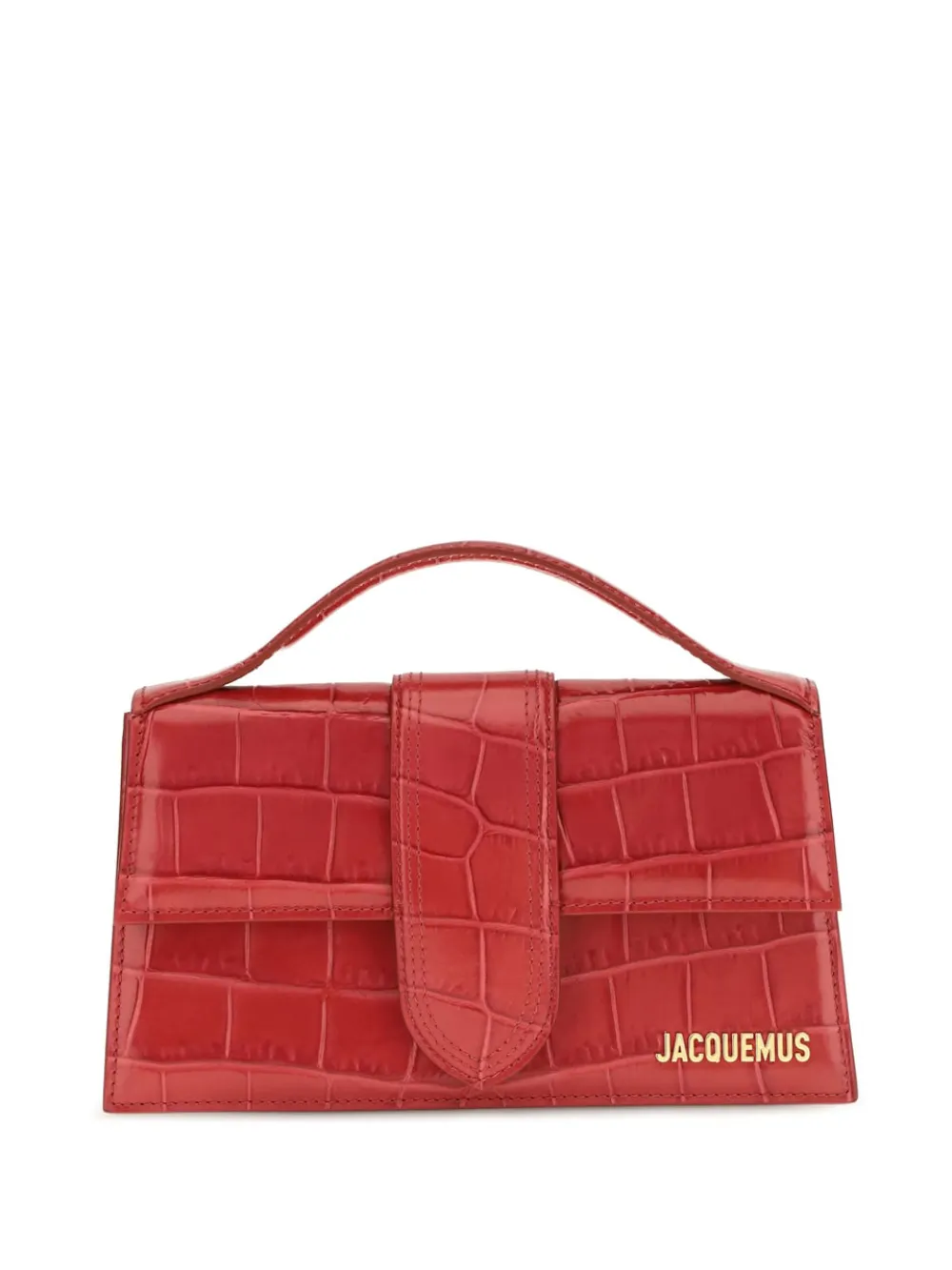 Jacquemus Le Grand Bambino shopper met krokodillen-reliëf Rood