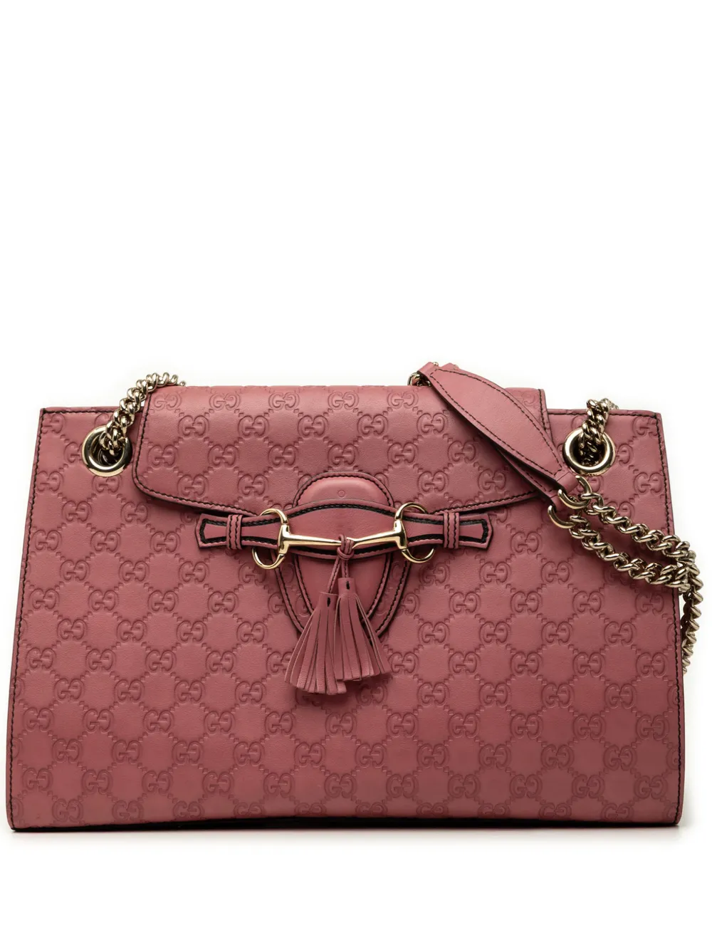 Gucci Pre-Owned 2000-2015 Large Guccissima Emily shoulder bag - Rosa