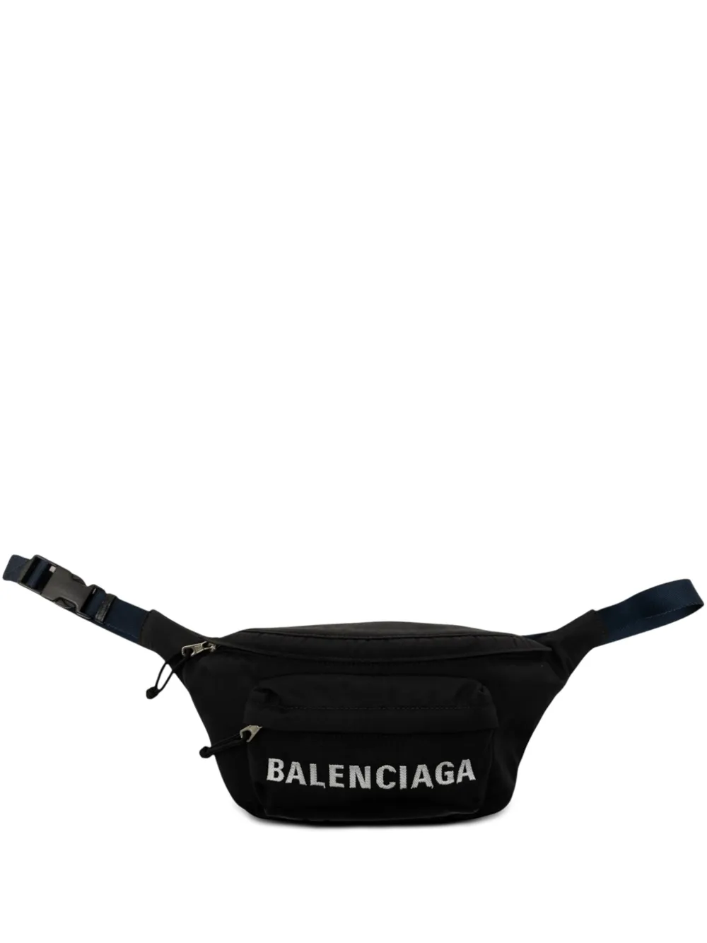 Balenciaga Pre-Owned 2018 Small Nylon Logo Wheel belt bag - Schwarz