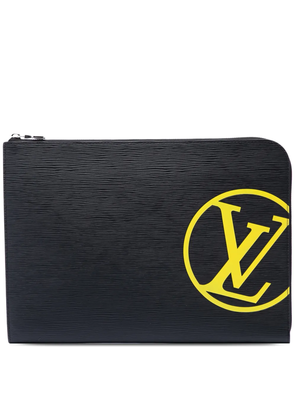 Louis Vuitton Pre-Owned 2019 Epi Initials Circle Pochette Jour GM clutch bag - Nero