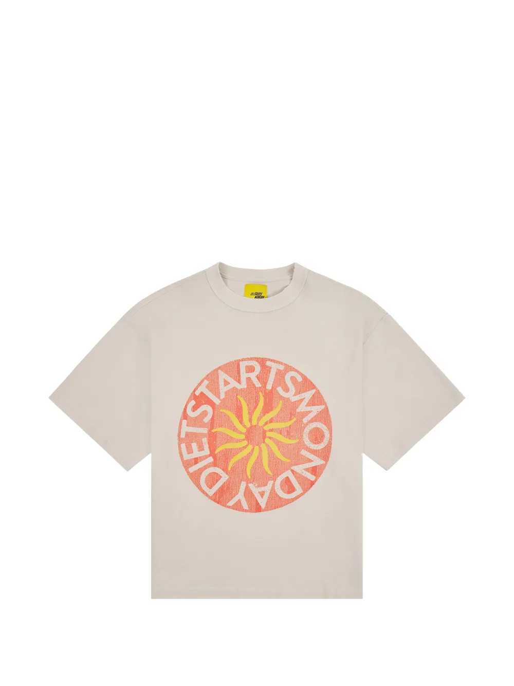 Diet Starts Monday Sol graphic-print T-shirt - Bianco