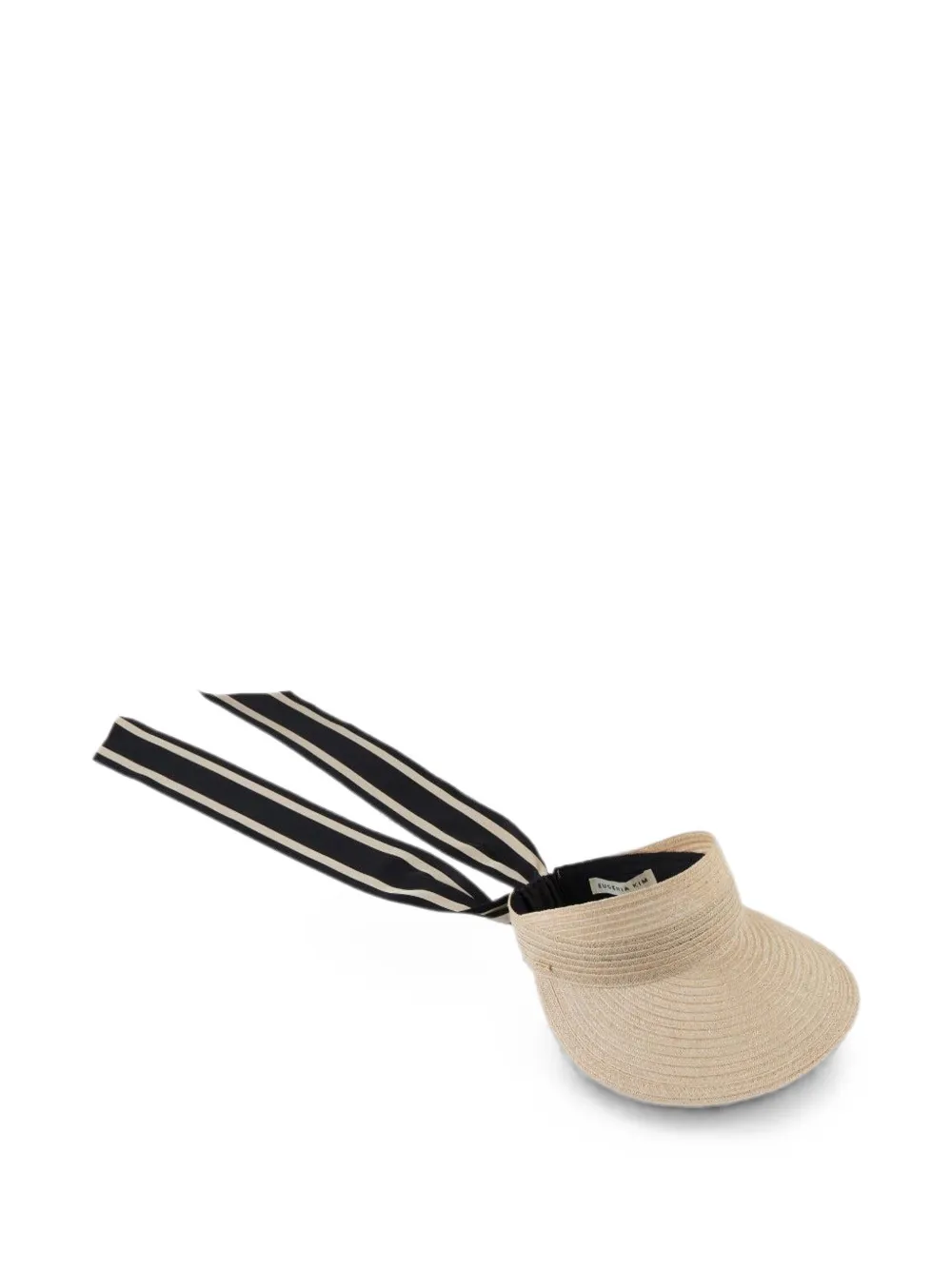 Eugenia Kim Ricky grosgrain-tie visor - Toni neutri