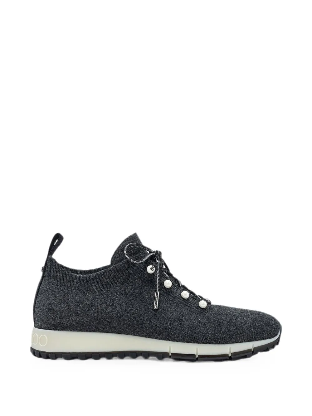 Jimmy Choo Veles pearl-embellished sneakers - Grau