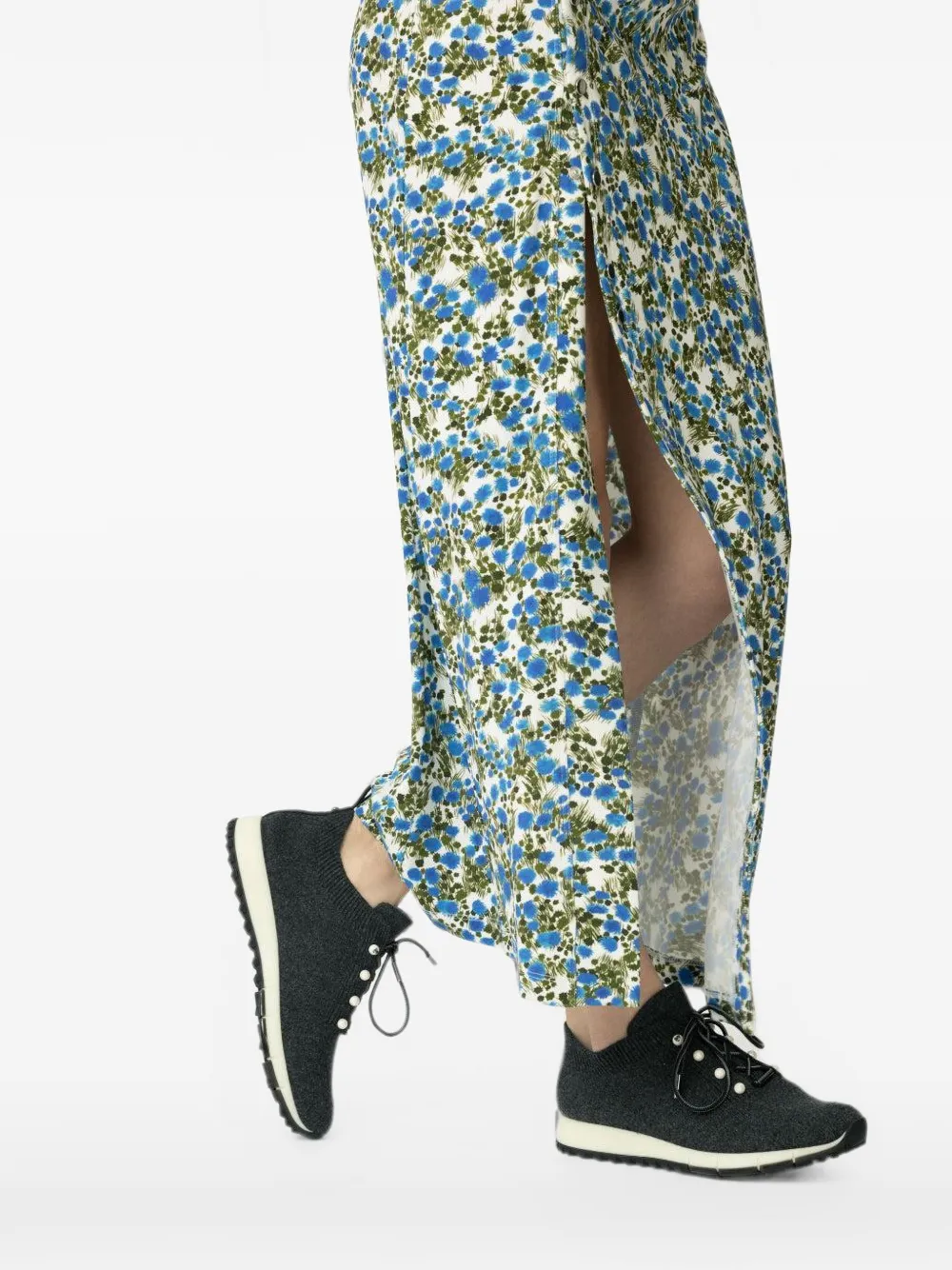 Jimmy Choo Veles sneakers verfraaid met parel Grijs