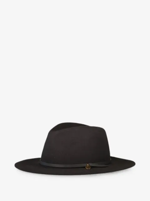 rag & bone City leather-trim fedora