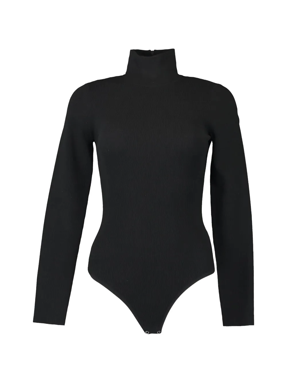 Michael Kors Collection ribbed-knit turtleneck bodysuit - Schwarz