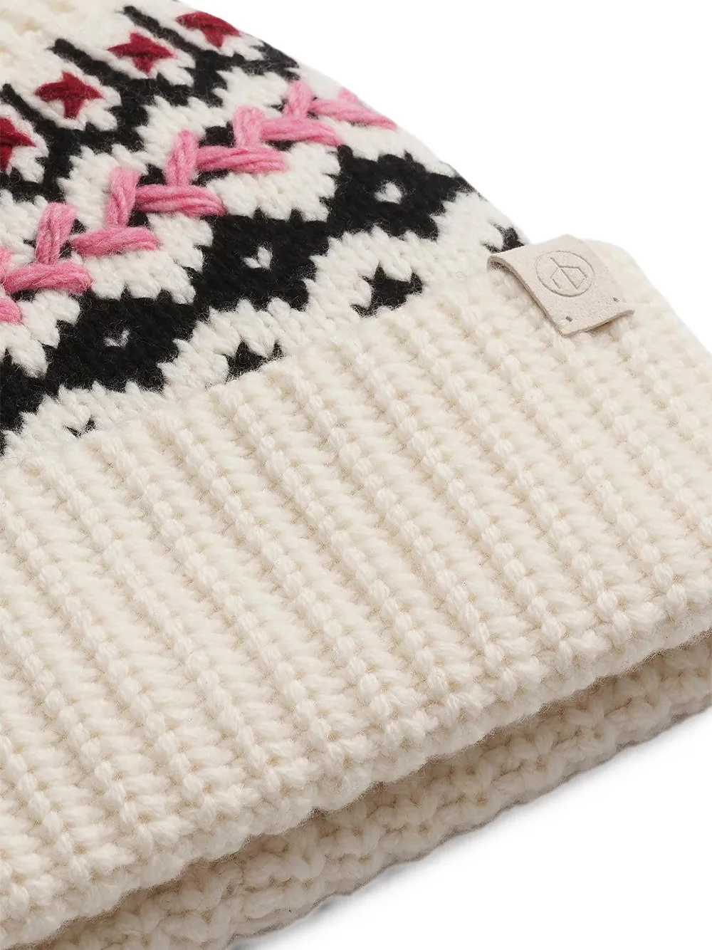 rag & bone Leigh Fair Isle muts Beige