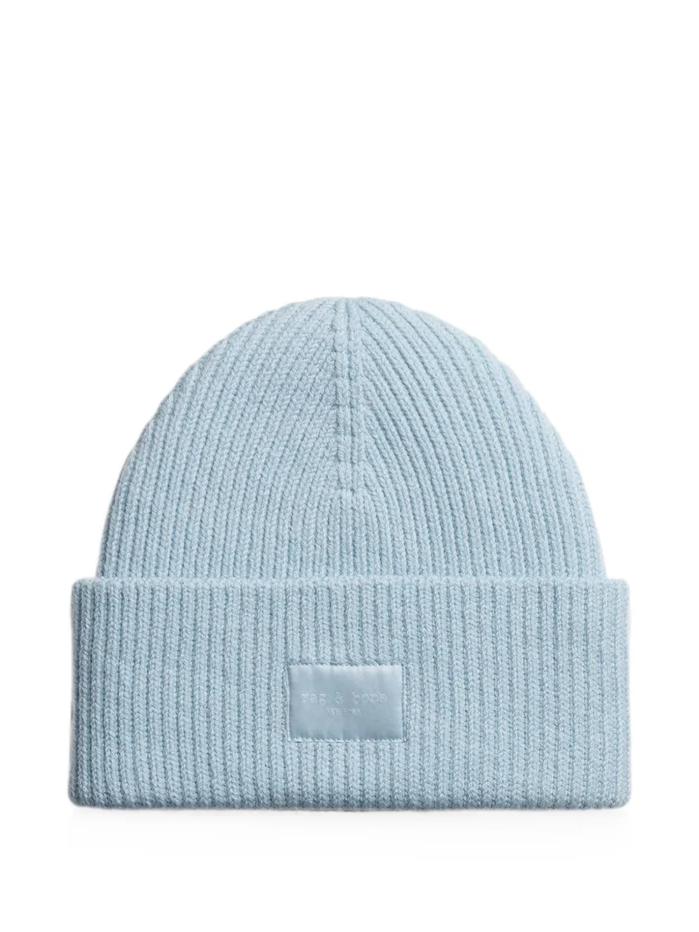 rag & bone Blake ribbed-knit beanie hat - Blu