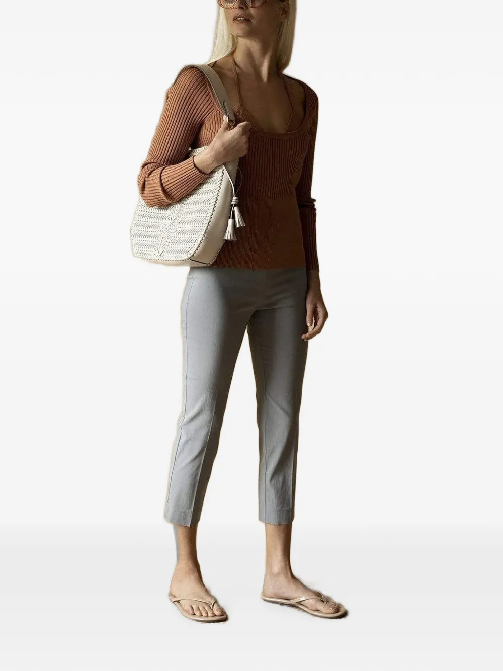 Avenue Montaigne Skinny broek Grijs