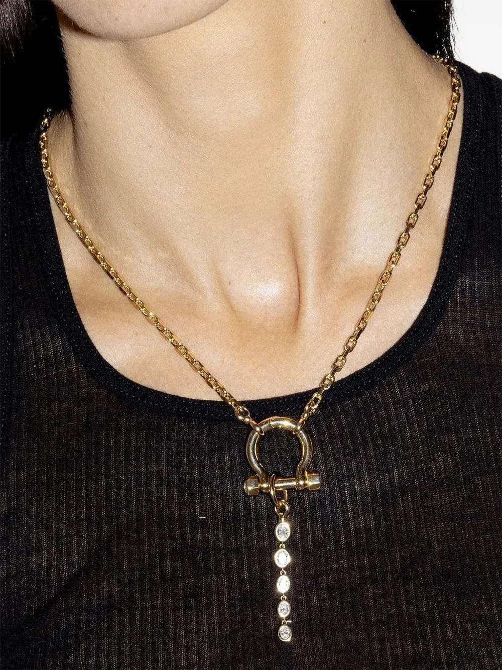 Uniform Object System Mega Pendant in Gold, view 2