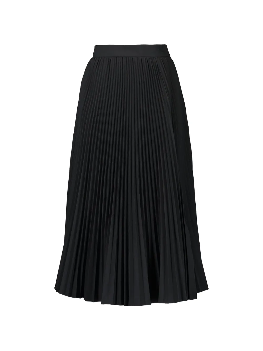 Michael Kors Collection Midi-plooirok met split Zwart
