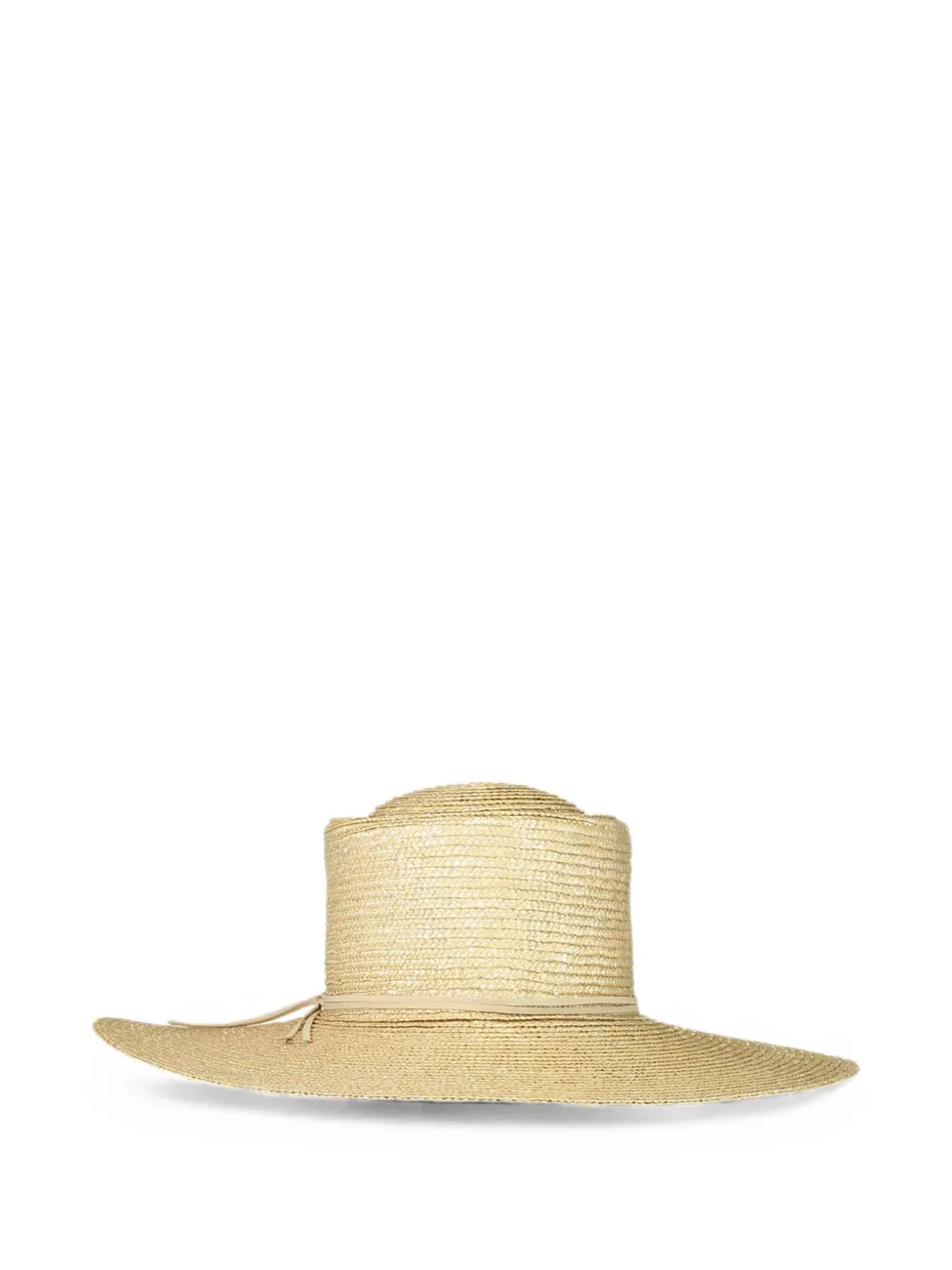 Eleventy wide-brim straw hat - Nude