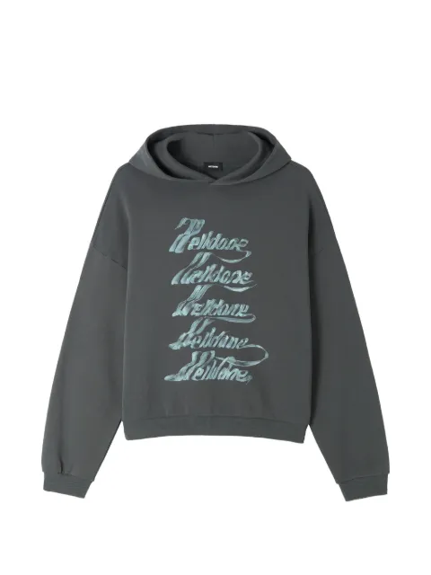 We11done logo-print hoodie