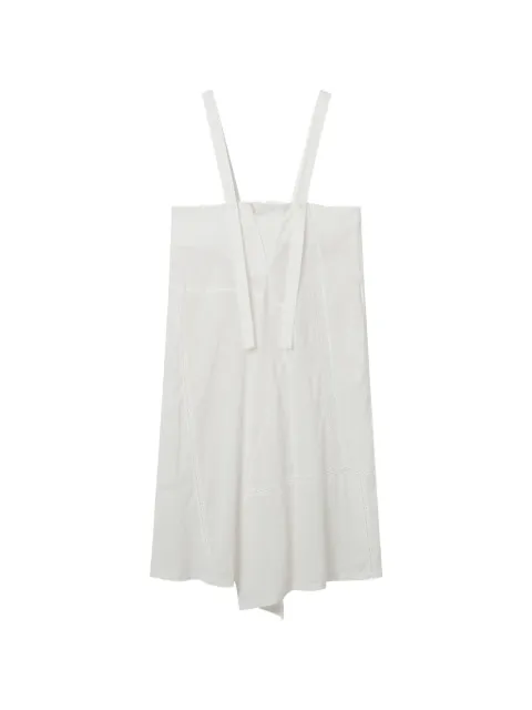Y's lace-trim pinafore midi dress