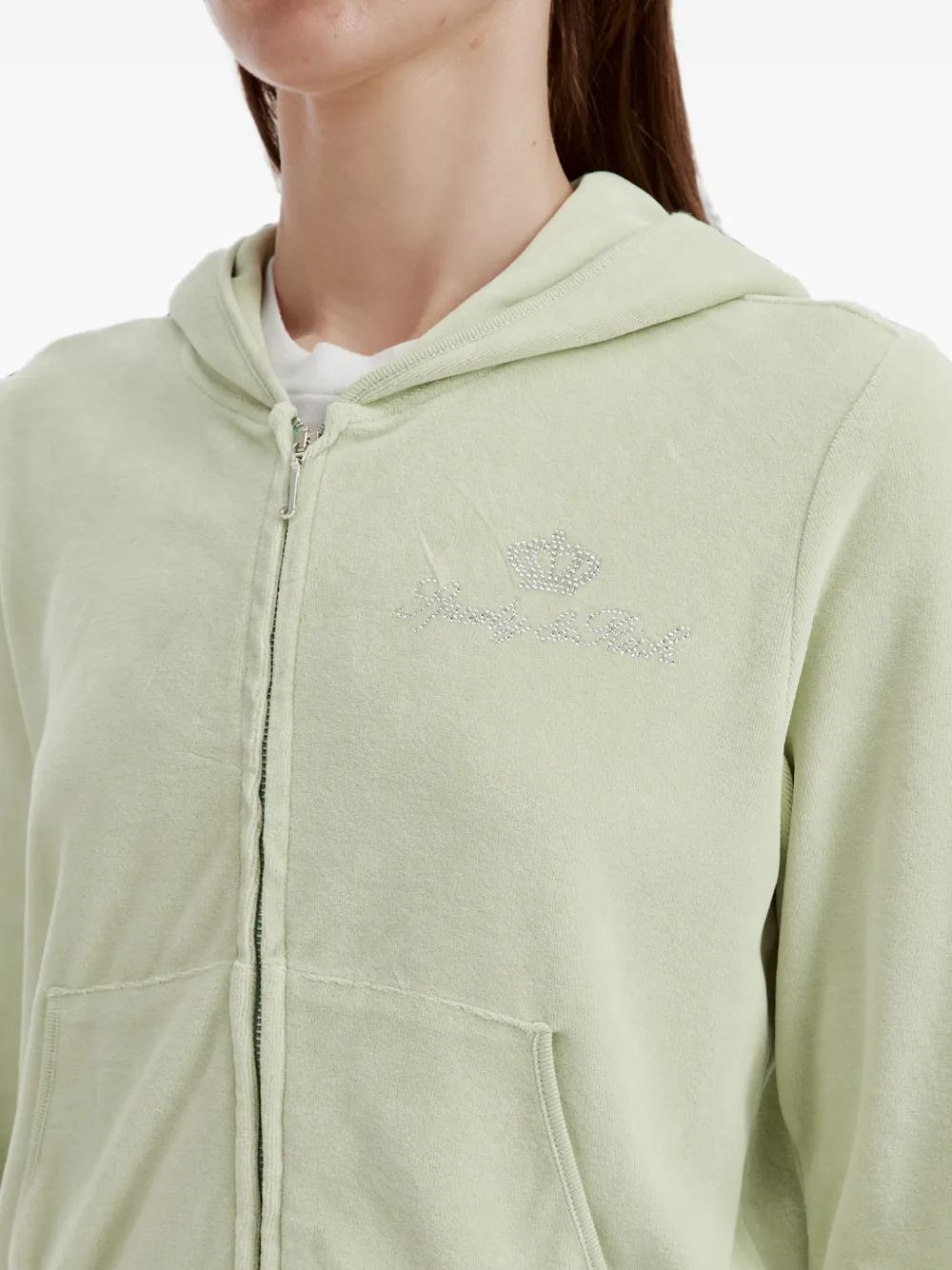 Sporty & Rich Juicy hoodie met logo Groen