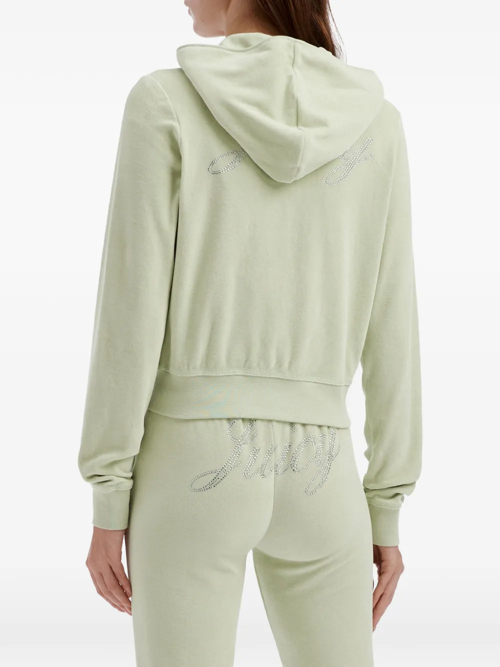 Sporty & Rich Juicy hoodie met logo Groen