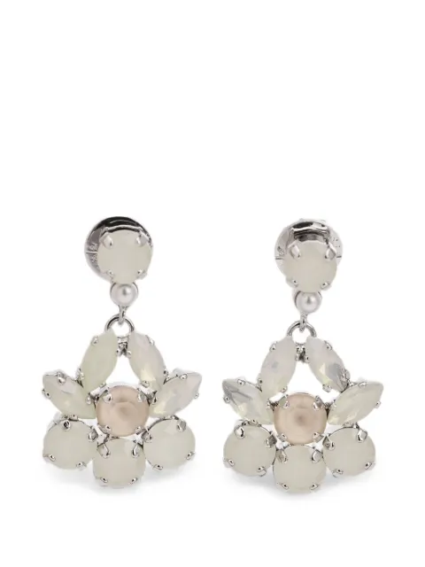 Simone Rocha Heartbloom crystal-embellished earrings