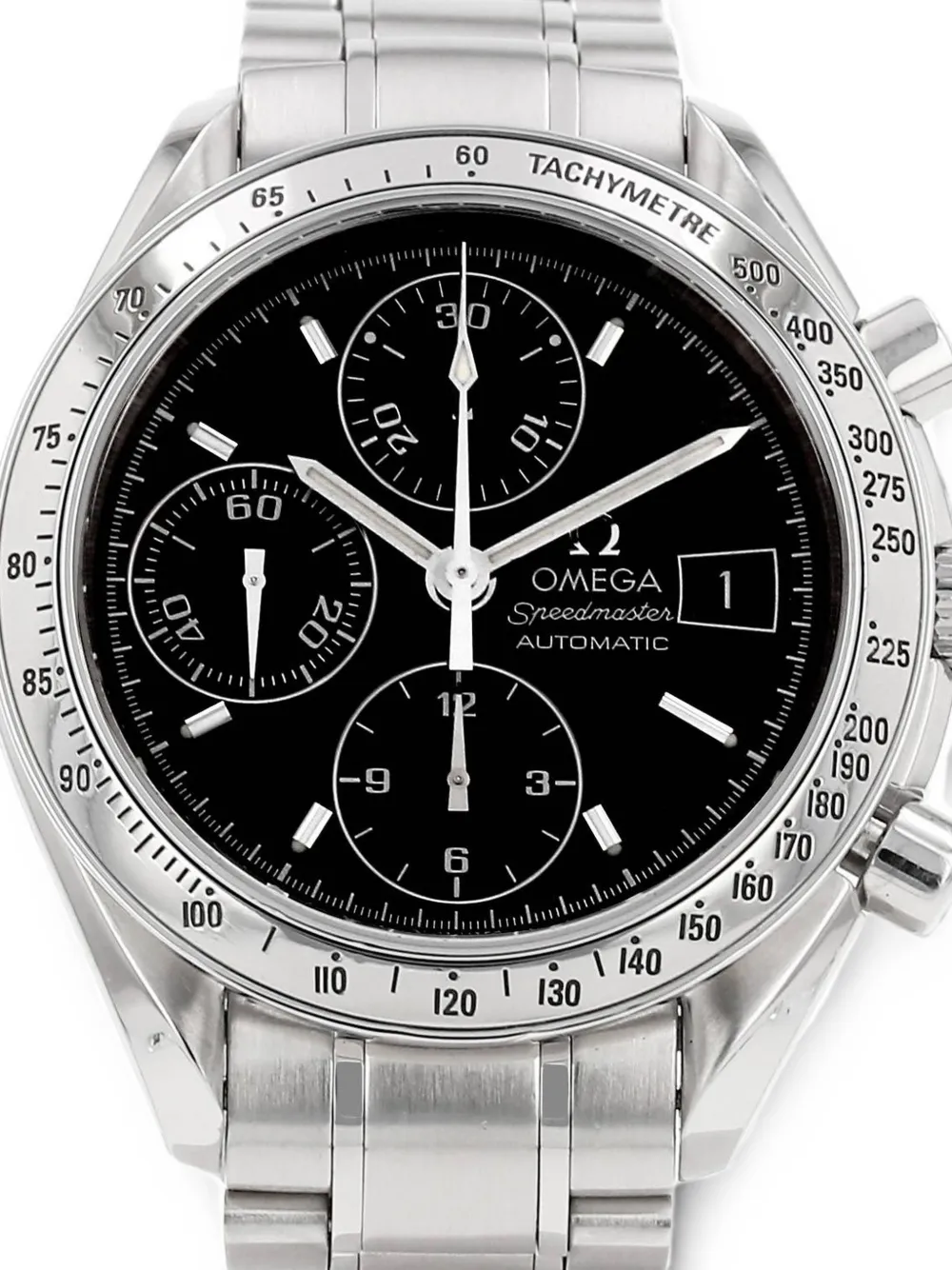 Pre-owned Omega 2010 Speedmaster Date 39mm Watch In Black