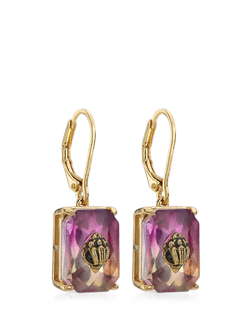 Kurt Geiger London Eagle-embellishment crystal-embellished earrings - Gold