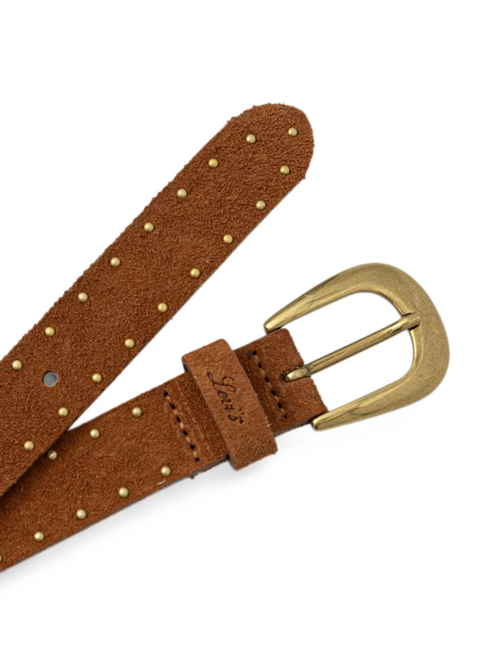 Levi's studded suede belt Bruin