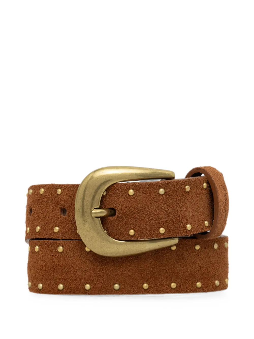Levi's studded suede belt - Marrone