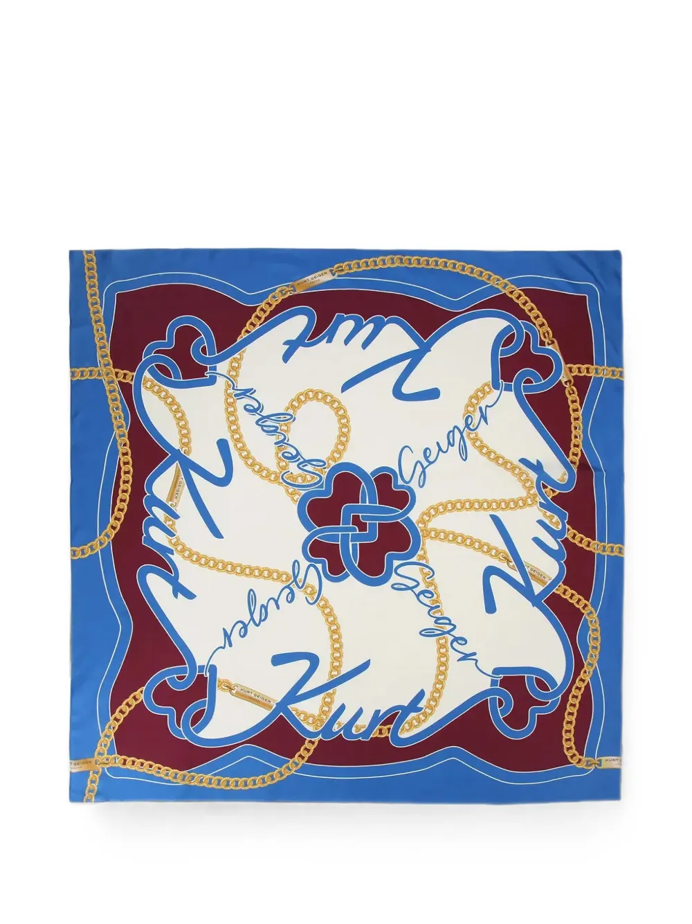 Kurt Geiger London large square scarf - Blau