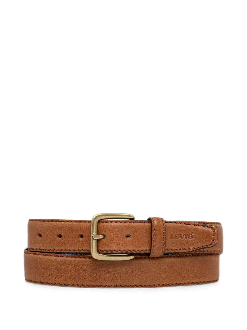 Levi's logo-debossed leather belt Bruin