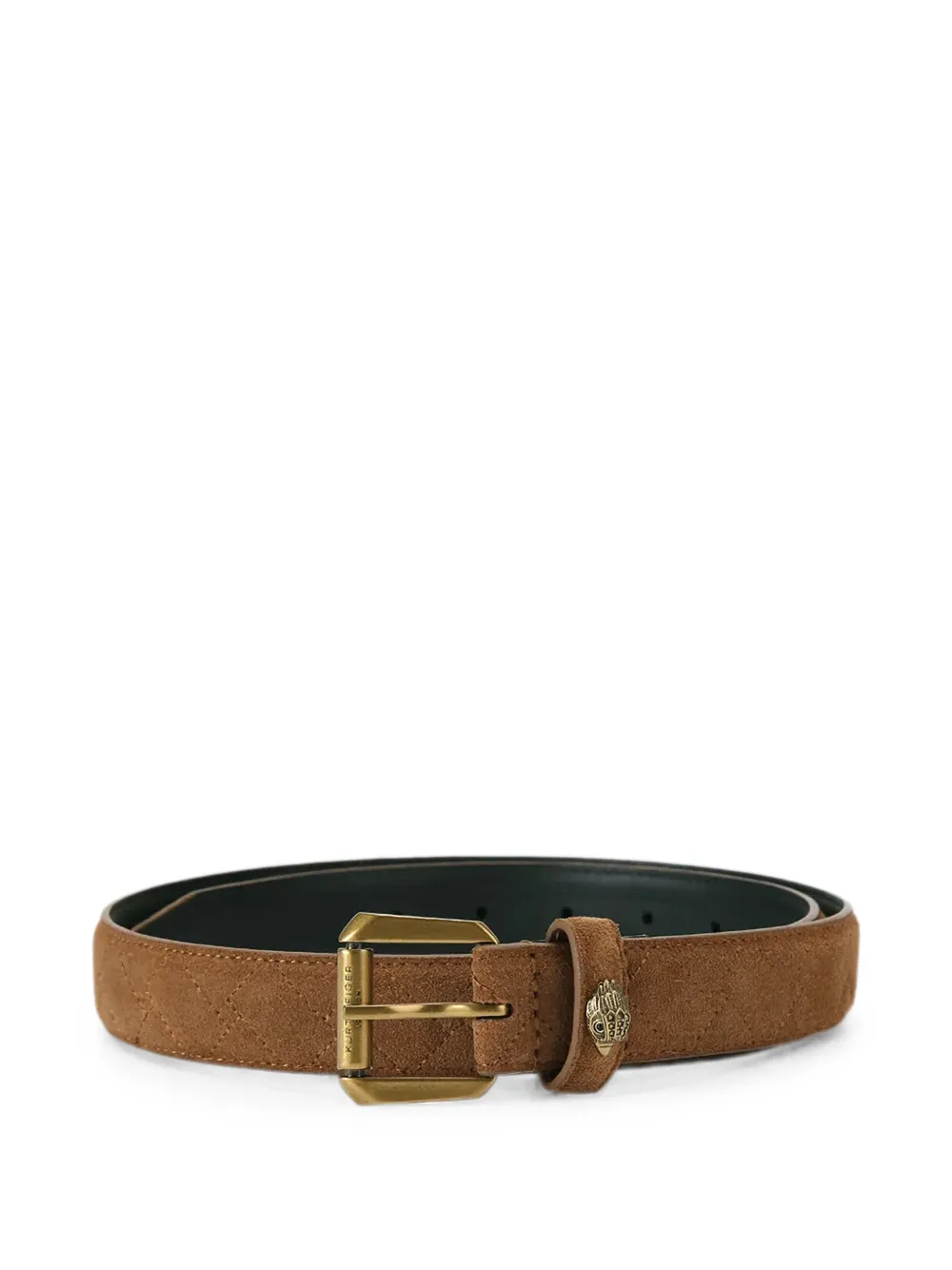 Kurt Geiger London Eagle Head quilted belt - Marrone
