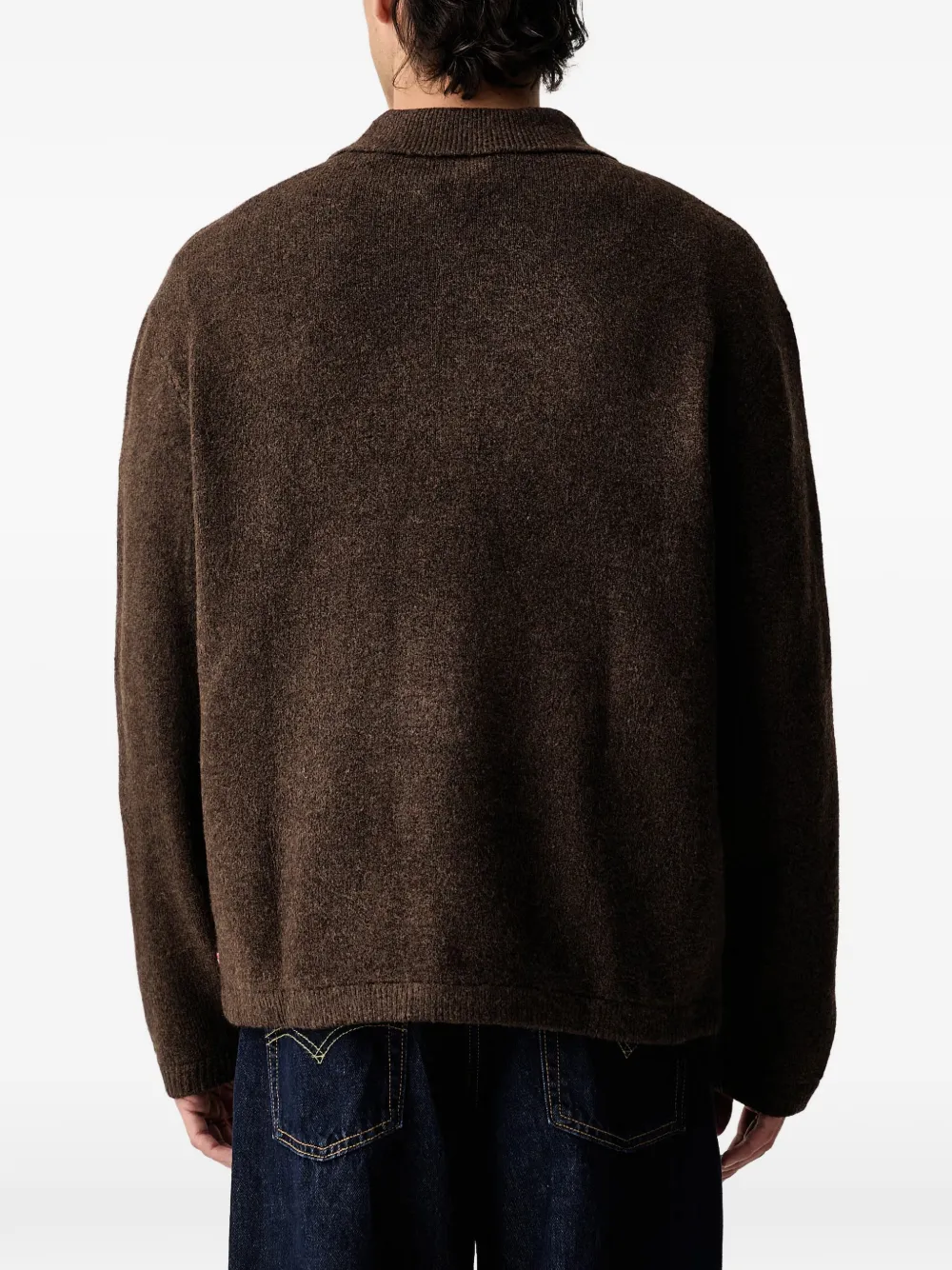 Levi's quarter-zip chest-pocket sweater Bruin