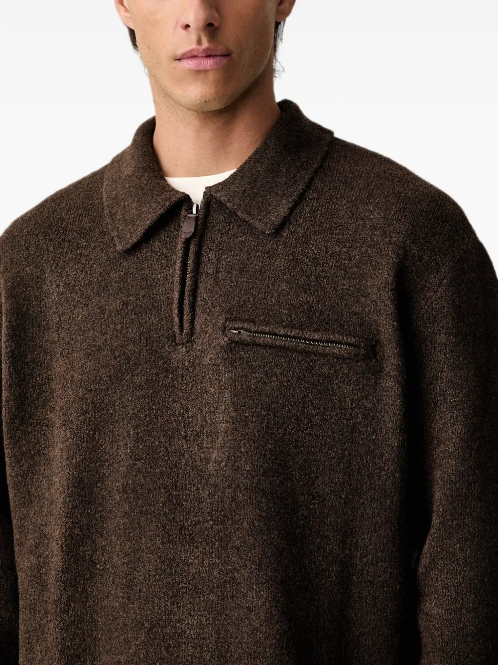 Levi's quarter-zip chest-pocket sweater Bruin