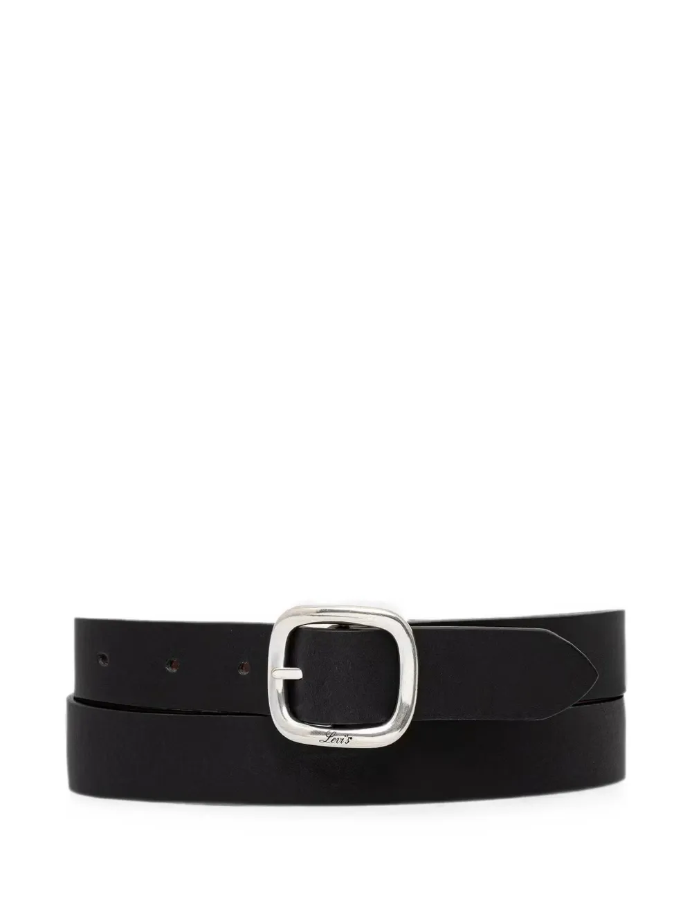 Levi's logo-engraved buckle belt - Nero