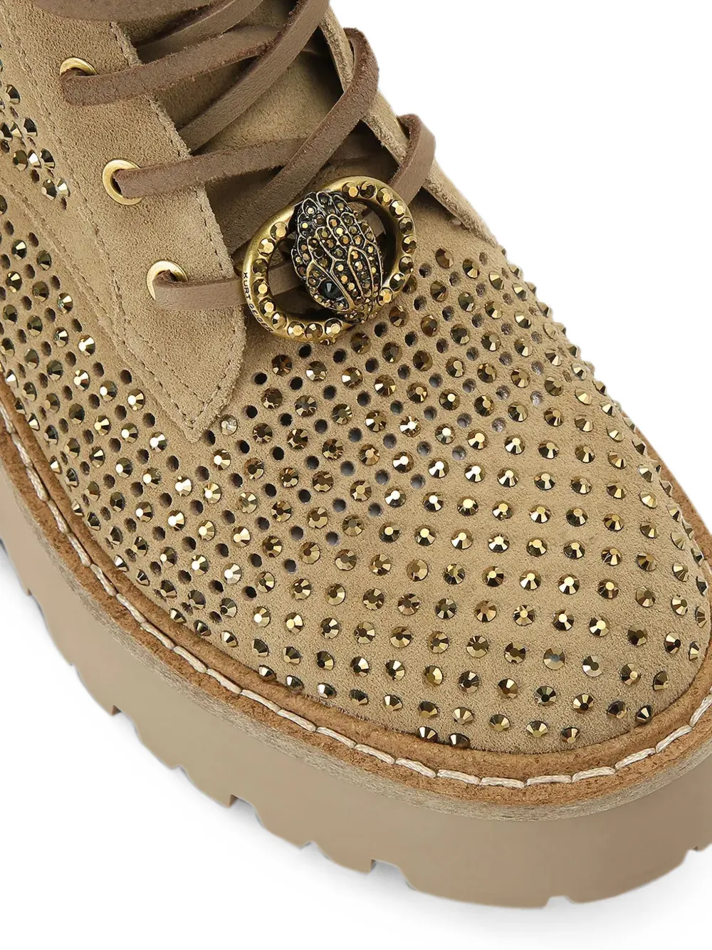 Kurt Geiger London Chelsea laarzen met geperforeerde details Beige