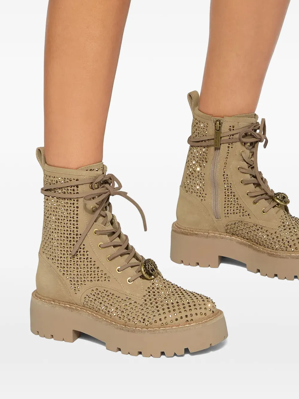 Kurt Geiger London Chelsea laarzen met geperforeerde details Beige