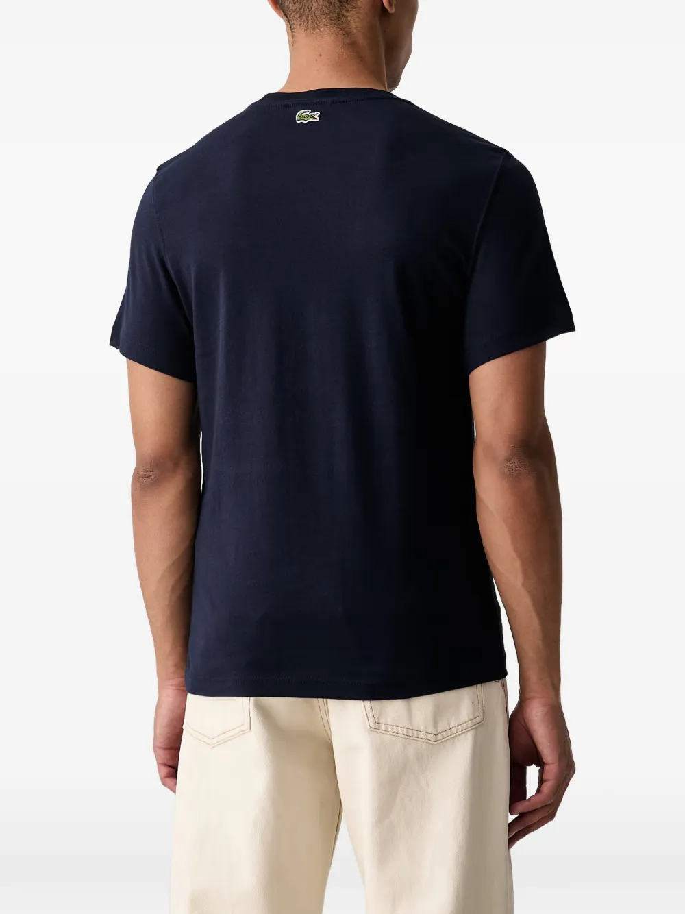 Lacoste T-shirt met logoprint Blauw