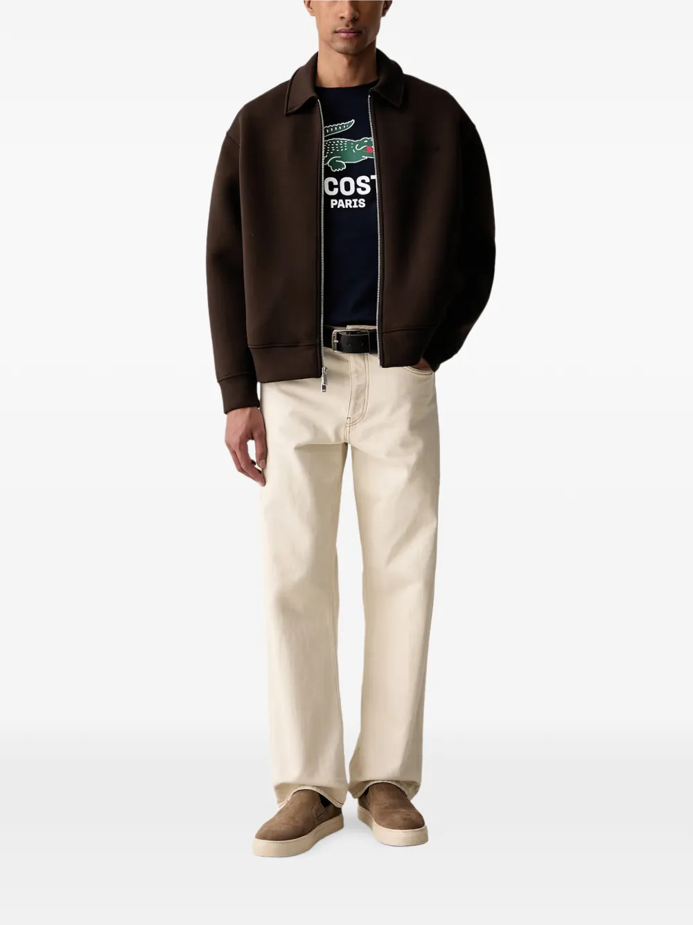 Lacoste T-shirt met logoprint Blauw