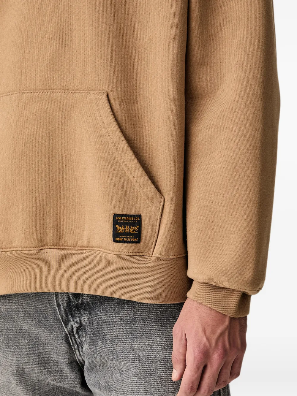 Levi's logo-patch drawstring hoodie Bruin
