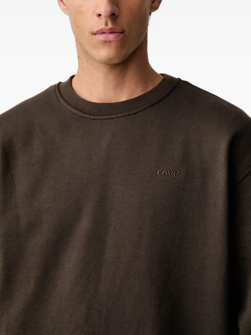 Levi's logo-embroidered crew-neck sweater Bruin