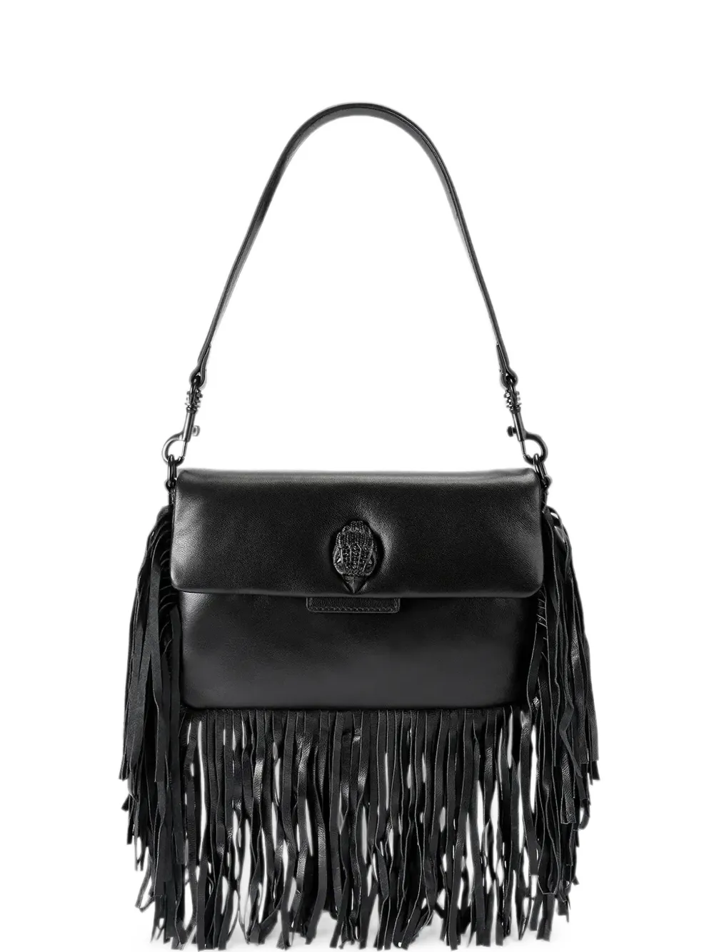 Kurt Geiger London Oxford fringe drench shoulder bag - Nero