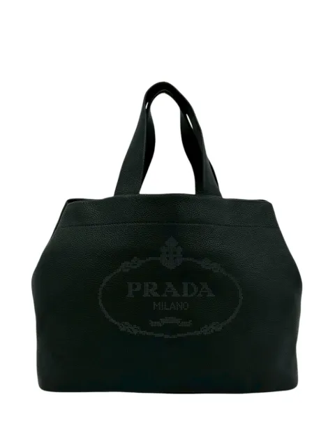Prada Pre-Owned 2013-2026 Vitello Daino Logo handbag